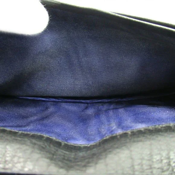 Salvatore ferragamo long pills Gunchini canvas ~ leather Auth used T10106 - Picture 6 of 8